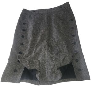 The Limited Wool Blend Grey Speckled Skirt Size 6